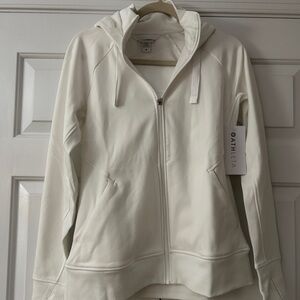 NWT White Athleta Triumph Hoodie